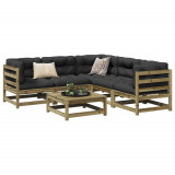 Set canapea de gradina, 6 piese, lemn de pin tratat GartenMobel Dekor, vidaXL
