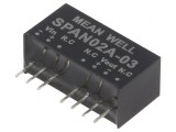 Convertor DC/DC 2W 9-18V la 3,3V 500mA SIP8
