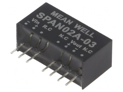 Convertor DC/DC 2W 9-18V la 3,3V 500mA SIP8 foto