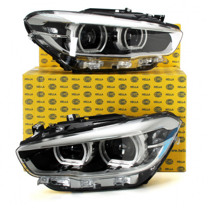 Set Faruri Led Dreapta + Stanga Hella Bmw Seria 1 F20 2015&amp;rarr; 1EX 011 929-421 + 1EX 011 929-411 foto