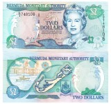 Bermuda 2 Dollars 2 000 P-50a UNC