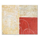 Tablou abstract pictat manual, Compozitie abstracta 8, 60x50cm ulei pe panza in relief efect 3D, gata de agatat pe perete