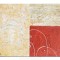 Tablou abstract pictat manual, Compozitie abstracta 8, 60x50cm ulei pe panza in relief efect 3D, gata de agatat pe perete
