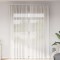 Gossi perdele voile cu bucle 2 buc alb 140x260 cm