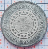 Brazilia 200 R&eacute;is 1895 - km 493 - A031, America Centrala si de Sud