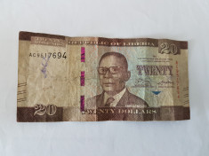 Liberia 20 Dollars 2017 foto