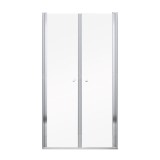 Ușă de duș Leziter Saloon 90x195 cm, Sticlă Securizată 5mm, Profil Aluminiu Lustruit