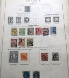 Lot 14 timbre vechi Ungaria 1873&ndash;1891 &ndash; poștă, telegraf și ziare &ndash; ștampilate -A42