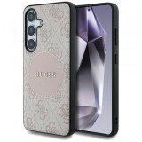 Husa MagSafe pentru Samsung Galaxy S25 S931, Guess, 4G Circle Classic Logo, Roz