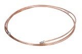Conducta frana cupru cu niplu WP-008 diametru 4,75 mm, filet exterior, Grosime perete 0,9 mm, filet M10x1/M10x1, lungime 3000 mm