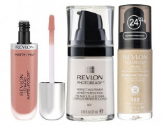 Set REVLON COLORSTAY Seduction Ten Gras si Mixt cu Fond de Ten 150 Buff Primer Photoready si Ruj Mat 630 foto