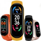 Cumpara ieftin Bratara Fitness M6, Bluetooth, Puls, Notificari, FitPro, Android/iOS, Negru/Bleumarin/Roz/Rosu/Galben