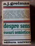 Despre sens Eseuri semiotice A.J.Greimas