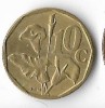 Moneda Africa de Sud 10 Cents 1990 - Numismatica