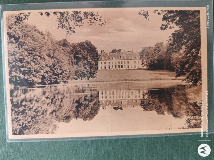 castelul FONTAINE ,Superba carte postala , interesanta