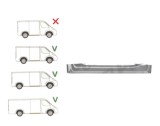 Panou de reparatie usa MERCEDES SPRINTER, 07.2006-06.2018; CRAFTER (2E), 12.2005-04.2017, partea dreapta, otel galvanizat; usa culisanta, intern