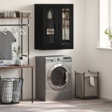 vidaXL Bufet Stejar Negru 69,5 x 34 x 90 cm Lemn compozit 879603