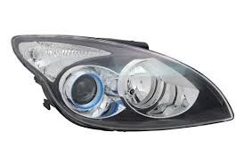 Far Hyundai I30 (FD) 03.2007-03.2012 TYC partea Dreapta cu bec H1+H7 , argintiu, reglaj electric cu motoras foto