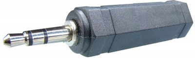 Adaptor jack tata 3,5 mm stereo la jack mama 6,3 mm stereo - 126620 foto