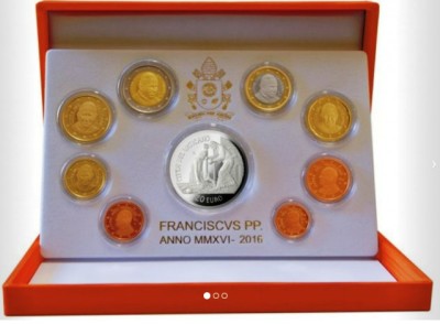 VATICAN 2016 - SET MONETARIE PROOF + 20 EURO ARGINT - Anul Sf&amp;acirc;nt al Milostivirii foto