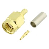 Conector SMA, tata, NP, sertizare pe cablu RG174, T117700