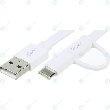 Cablu de date USB 2 &amp;icirc;n 1 Huawei tip C alb AP55S de 1,5 metri foto