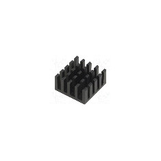 Radiator extrudat, aluminiu, 33mm x 33mm, neagra, FISCHER ELEKTRONIK - ICK BGA 33 X 33 X 10