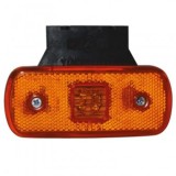 Lampa Gabarit Laterala Galbena 12-24V, 120x50mm, cu Soclu si Suport Cauciuc, Prindere 2 Suruburi (Bec W5W neinclus)
