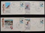 Italy 1970 Olympic Valgardena Ski World Championship 4 FDC K.369