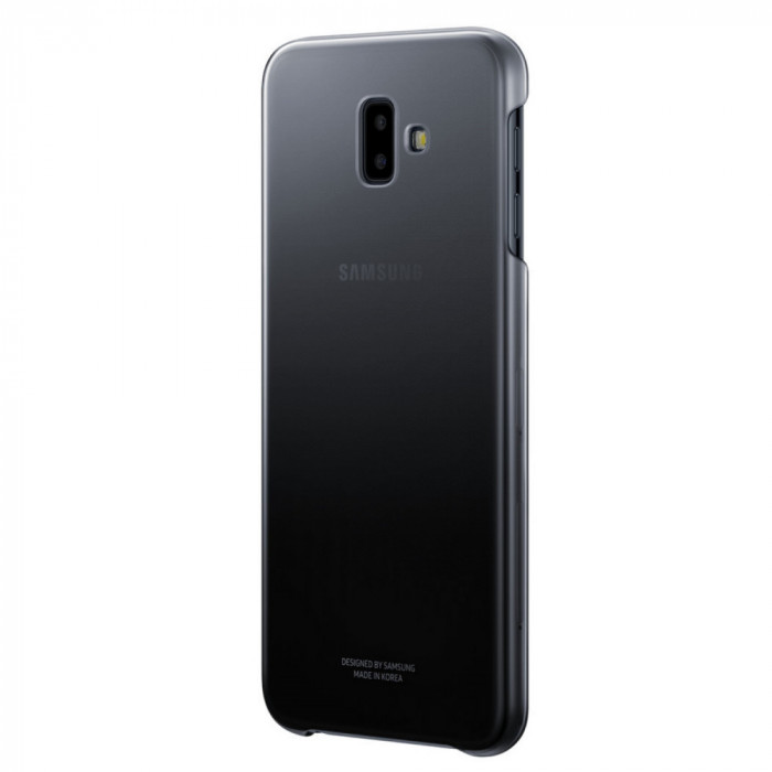 Husa Samsung EF-AJ610CBEGWW plastic negru semitransparent degrade pentru Samsung Galaxy J6 Plus 2018 (SM-J610)