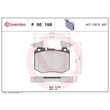 Placute frana Mercedes Glc (X253) 06.15-06.22, Glc Coupe (C253) 06.16-03.23, Fata, BREMBO