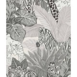 Noordwand Tapet Good Vibes Jungle Animals, gri si negru GartenMobel Dekor, vidaXL