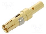 Pin mamă cupru aurit 14AWG&divide;12AWG crimpat 20A CONEC