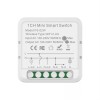 Mini Releu 1 Canal inteligent Wi-Fi, programabil, Compatibil cu app Tuya, Smart Life, Control vocal, Alexa, Amazon,Google Home,10A @SmartWiz smw62