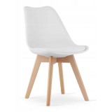 Cumpara ieftin Scaun bucatarie/living, Artool, Mark, PP, lemn, alb, 49x43x82 cm, Leobert