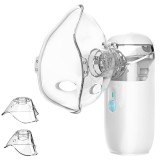 Cumpara ieftin Nebulizator ultrasonic, aparat de aerosoli portabil, ultra silentios, cu masca adulti si copii, reincarcabil, alb