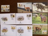 Argentina - serie 4 timbre MNH, 4 FDC, 4 maxime, fauna wwf