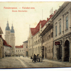 P.093 SIBIU STRADA MACELARILOR FLEISCHERGASSE FLEISCHER UTCA