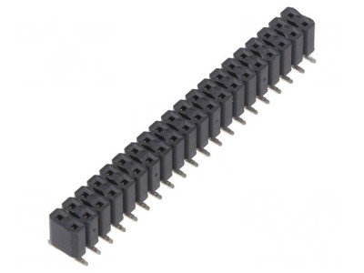Soclu pini mamă 40 pini drept SMT 2,54mm 2x20 5,5mm foto