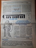 Ziarul cuvantul 1990 - anul 1,nr.1-prima aparitie a ziarului