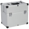 VidaXL Cutie de scule, argintiu, 38 x 22,5 x 34 cm, aluminiu