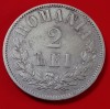 Rom&acirc;nia, 2 Lei 1875, Argint.