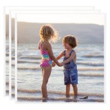 Cumpara ieftin Rame foto colaj pentru perete, 3 buc., alb, 40x40 cm, MDF