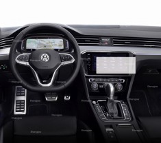 Folie Mata Volkswagen Passat B8 2016-2018, Duragon, protectie Display Navigatie si Ceasuri de bord, din silicon