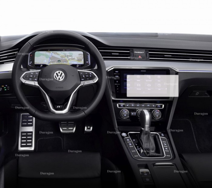 Folie Mata Volkswagen Passat B8 2018-2023, Duragon, protectie Display Navigatie, din silicon