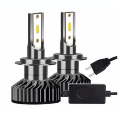 Set 2 becuri LED H7 100 W, 9V-32V, F2 COB, ventilator slim, canbus, 6000K foto