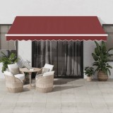 Gossi copertina retractabila manual cu led, visiniu, 400x300 cm
