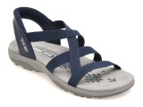 Sandale SKECHERS bleumarin, REGGAE SLIM, din material textil