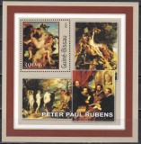 Guineea Bissau 2001 - Picturi de Rubens, Colita, MNH, Nestampilat