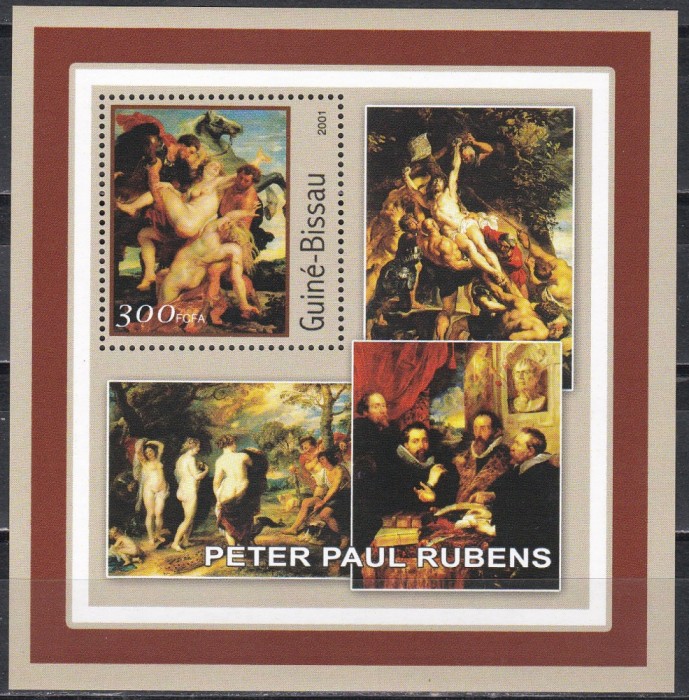 Guineea Bissau 2001 - Picturi de Rubens, Colita, MNH